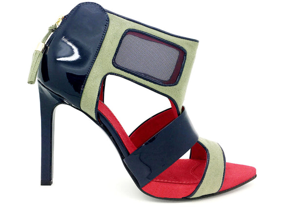 kaki sandal heels No One’s Skin by Designer Ivana Basilotta 